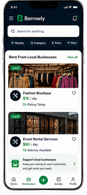 Rent From Local Businesses