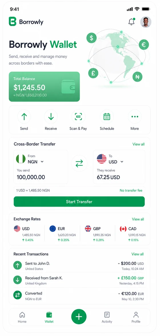 Borrowly Wallet